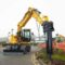 Экскаватор колесный с гидромолотом
